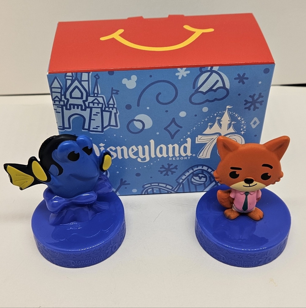 McDonald's 2025 Disneyland 70th Anniversary #16 Dory & Nick Happy Meal Toy